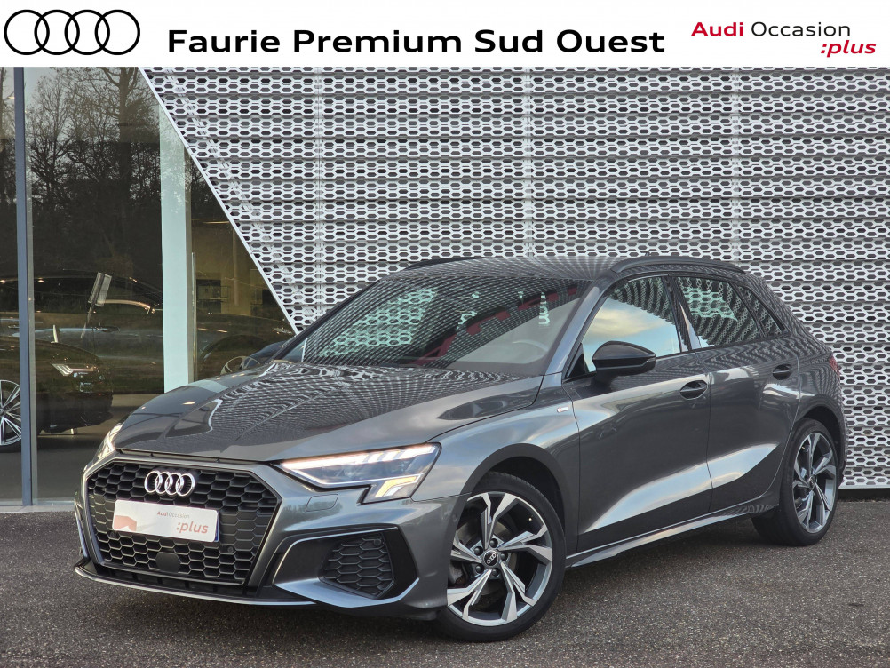 Acheter Audi A3 A3 Sportback 35 TFSI Mild Hybrid 150 S tronic 7 S Line 5p occasion dans les concessions du Groupe Faurie