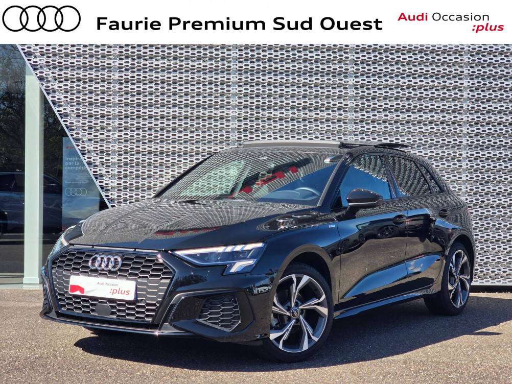 Acheter Audi A3 A3 Sportback 35 TFSI Mild Hybrid 150 S tronic 7 S Line 5p occasion dans les concessions du Groupe Faurie