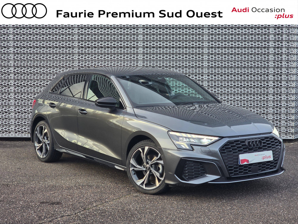 Acheter Audi A3 A3 Sportback 35 TFSI Mild Hybrid 150 S tronic 7 S Line 5p occasion dans les concessions du Groupe Faurie