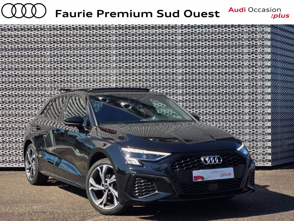 Acheter Audi A3 A3 Sportback 35 TFSI Mild Hybrid 150 S tronic 7 S Line 5p occasion dans les concessions du Groupe Faurie