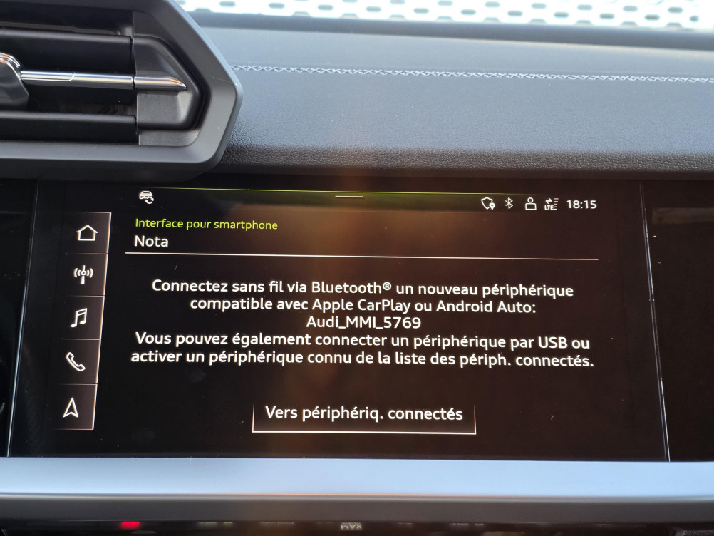 Acheter Audi A3 A3 Berline 35 TFSI Mild Hybrid 150 S tronic 7 S Line 4p occasion dans les concessions du Groupe Faurie