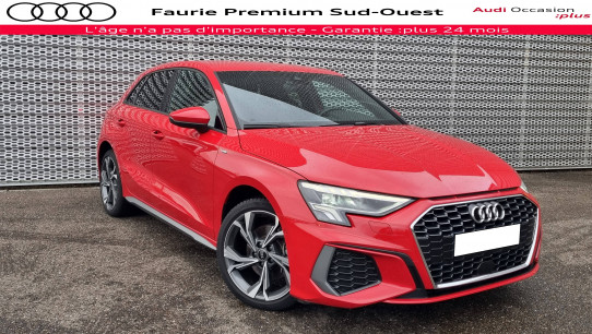 Acheter Audi A3 Sportback A3 Sportback 40 TFSIe 204 S tronic 6 S Line 5p occasion dans les concessions du Groupe Faurie