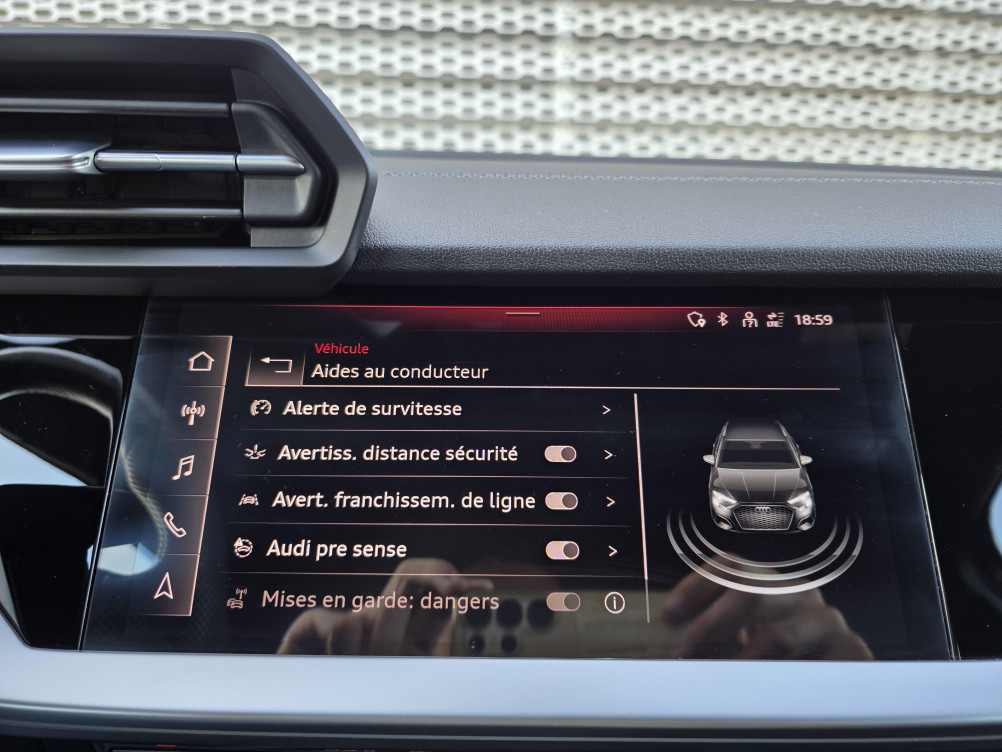 Acheter Audi A3 Sportback A3 Sportback 35 TFSI Mild Hybrid 150 S tronic 7 S Line 5p occasion dans les concessions du Groupe Faurie