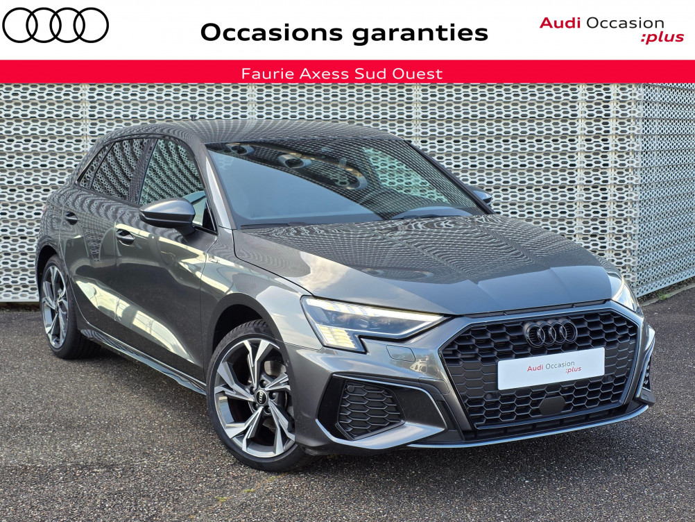 Acheter Audi A3 Sportback A3 Sportback 35 TFSI Mild Hybrid 150 S tronic 7 S Line 5p occasion dans les concessions du Groupe Faurie