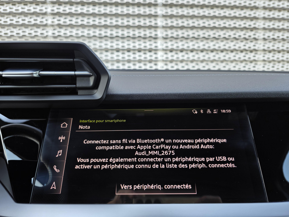 Acheter Audi A3 Sportback A3 Sportback 35 TFSI Mild Hybrid 150 S tronic 7 S Line 5p occasion dans les concessions du Groupe Faurie
