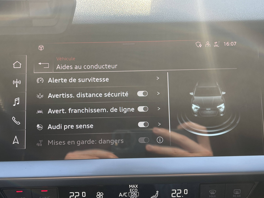 Acheter Audi A3 A3 Sportback 45 TFSIe 245 S tronic 6 Competition 5p occasion dans les concessions du Groupe Faurie