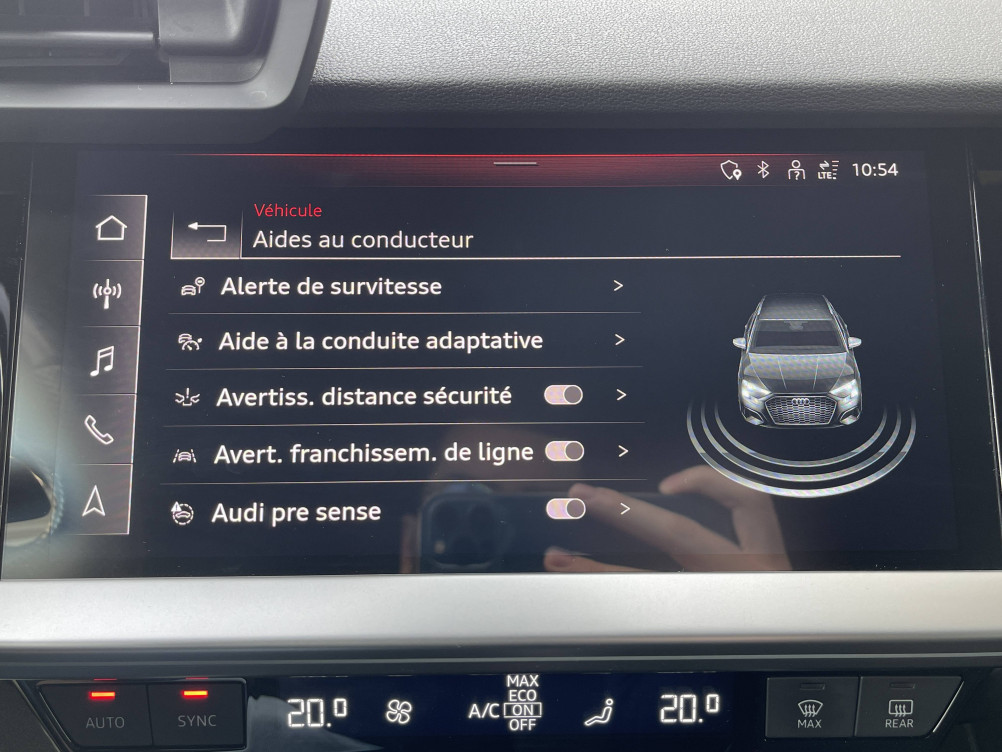 Acheter Audi A3 A3 Sportback 40 TFSIe 204 S tronic 6 S Line 5p occasion dans les concessions du Groupe Faurie