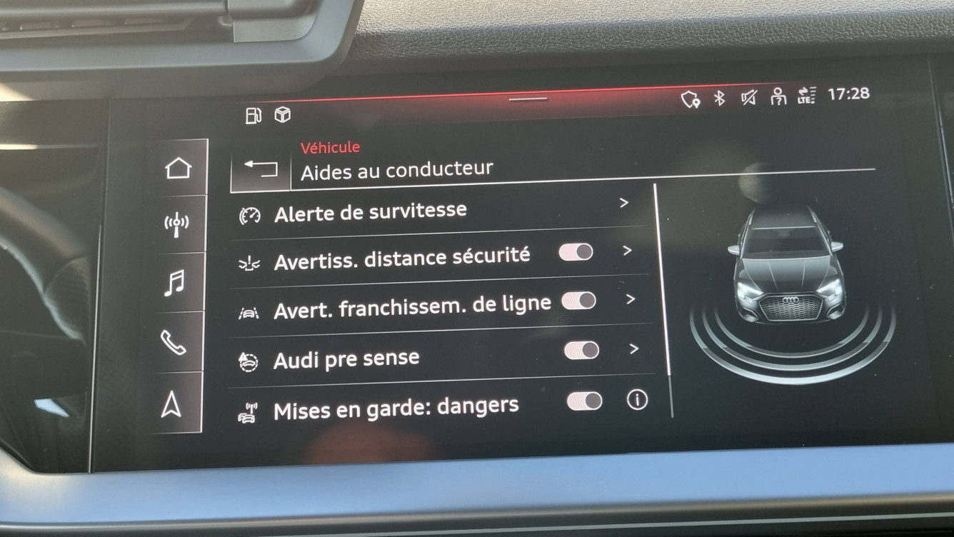 Acheter Audi A3 A3 Sportback 40 TFSIe 204 S tronic 6 S Line 5p occasion dans les concessions du Groupe Faurie