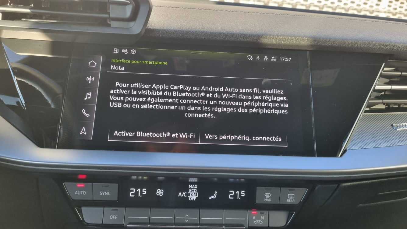 Acheter Audi A3 A3 Sportback 30 TFSI Mild Hybrid 110 S tronic 7 S Line 5p occasion dans les concessions du Groupe Faurie