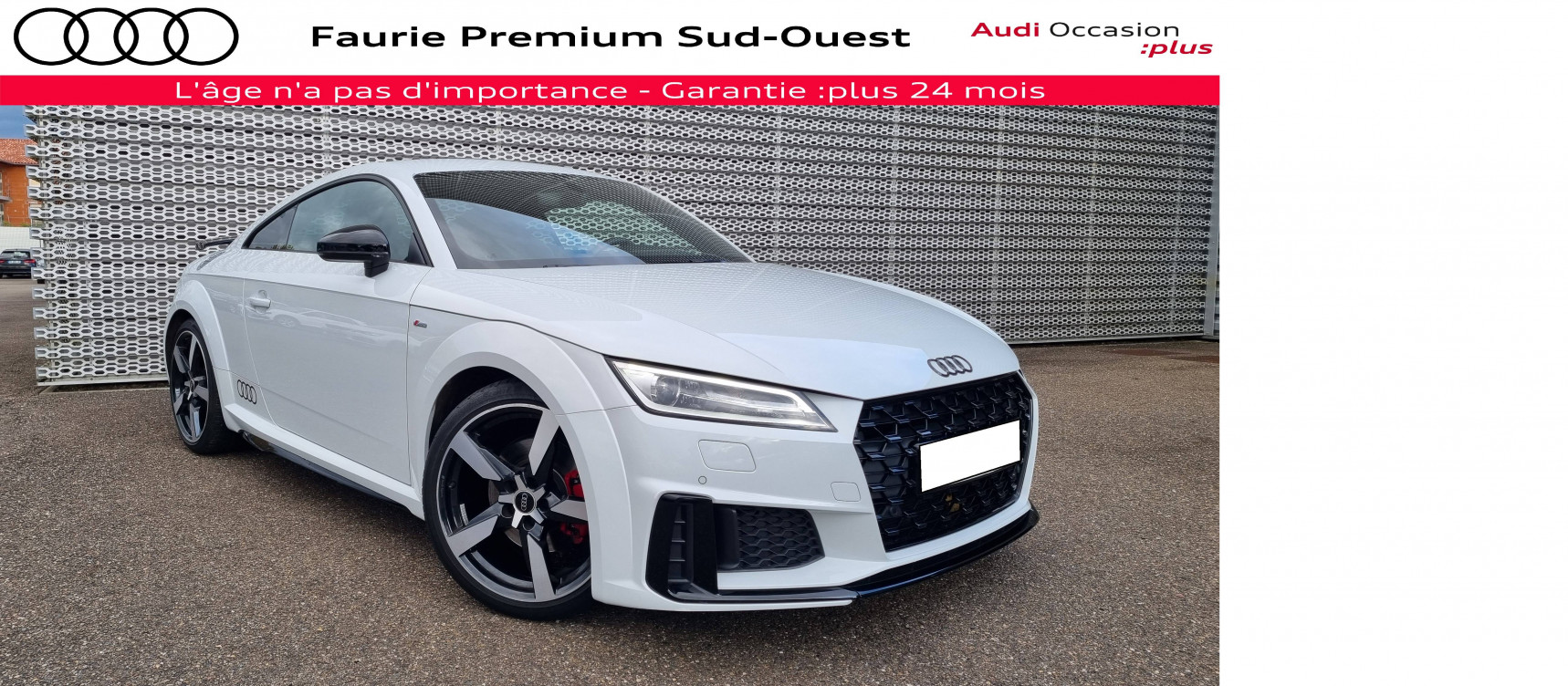 Acheter Audi TT TT Coupé 40 TFSI 197 S tronic 7 Compétition Plus 3p occasion dans les concessions du Groupe Faurie