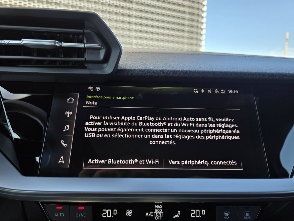 Acheter Audi A3 A3 Sportback 35 TFSI Mild Hybrid 150 S tronic 7 S Line 5p occasion dans les concessions du Groupe Faurie