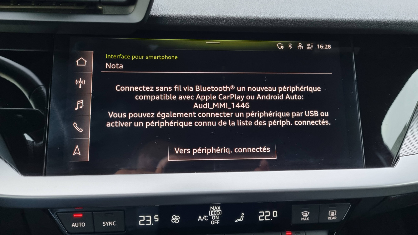 Acheter Audi A3 Sportback A3 Sportback 40 TFSIe 204 S tronic 6 S Line 5p occasion dans les concessions du Groupe Faurie