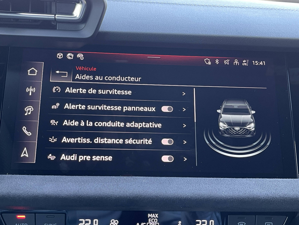 Acheter Audi A3 A3 Berline TFSI Mild Hybrid 150 S tronic 7 S line 4p neuf dans les concessions du Groupe Faurie