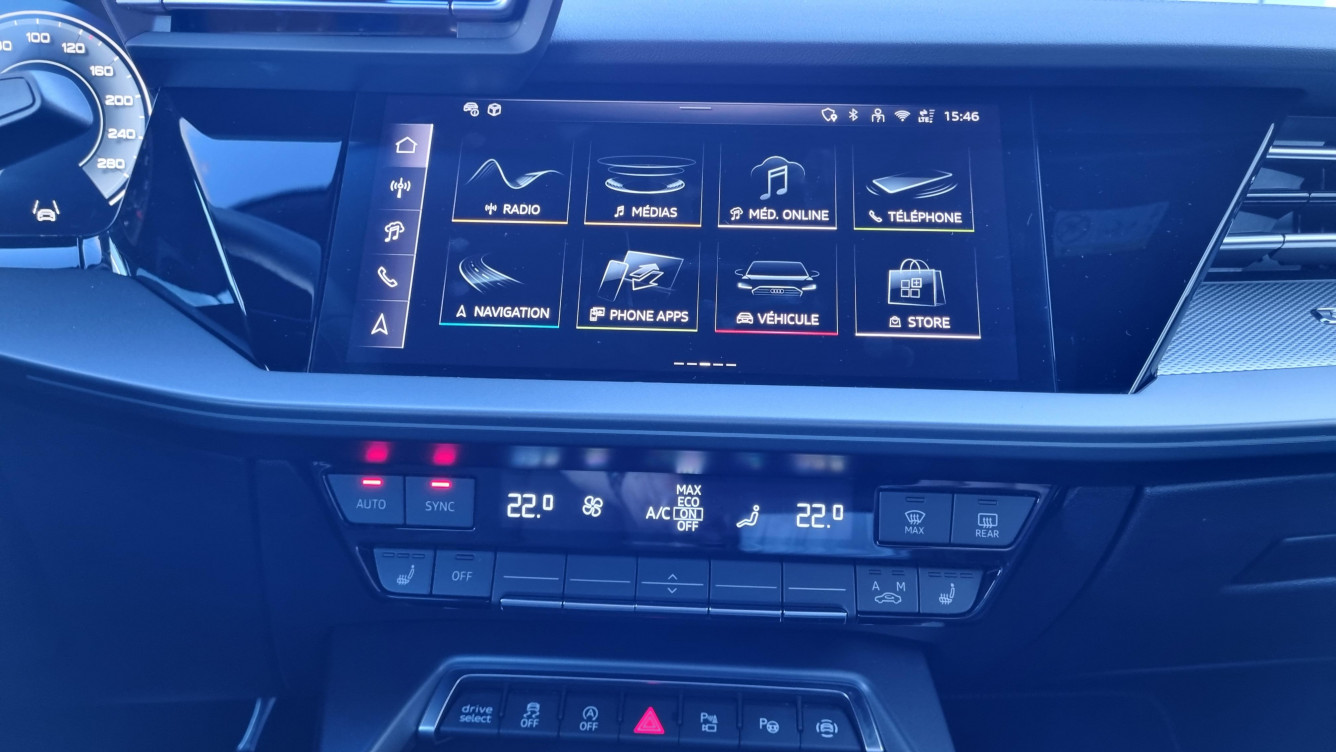 Acheter Audi A3 Sportback A3 Sportback TFSI Mild Hybrid 150 S tronic 7 S line 5p occasion dans les concessions du Groupe Faurie