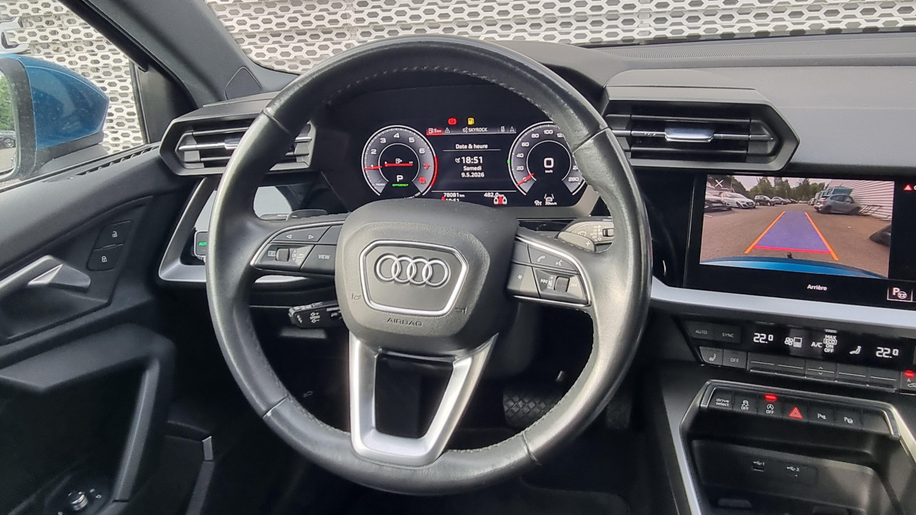 Acheter Audi A3 Sportback A3 Sportback 35 TFSI Mild Hybrid 150 S tronic 7 Design Luxe 5p occasion dans les concessions du Groupe Faurie