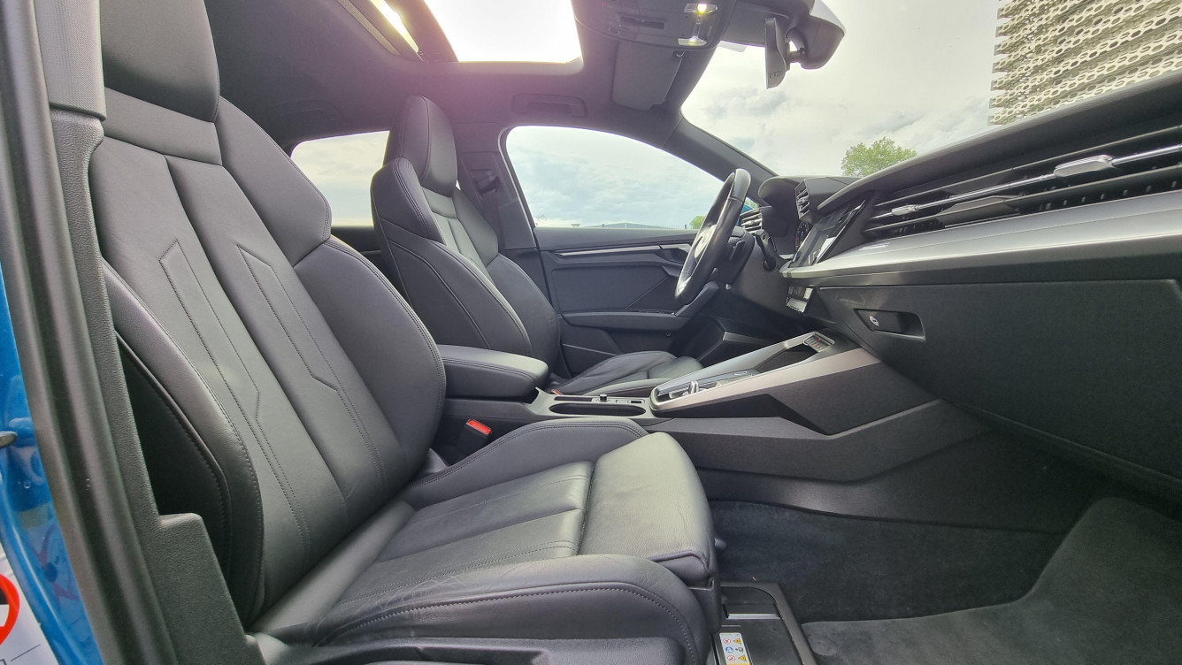 Acheter Audi A3 Sportback A3 Sportback 35 TFSI Mild Hybrid 150 S tronic 7 Design Luxe 5p occasion dans les concessions du Groupe Faurie