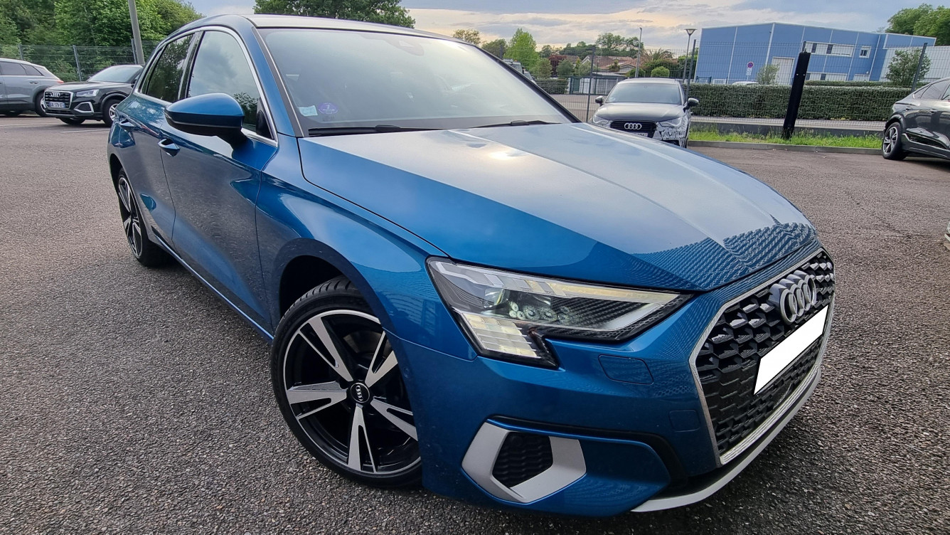 Acheter Audi A3 Sportback A3 Sportback 35 TFSI Mild Hybrid 150 S tronic 7 Design Luxe 5p occasion dans les concessions du Groupe Faurie