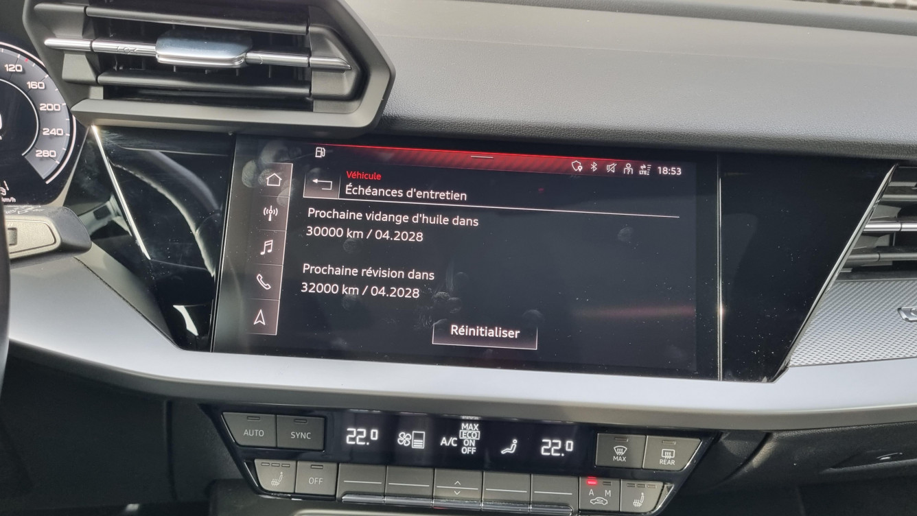 Acheter Audi A3 Sportback A3 Sportback 35 TFSI Mild Hybrid 150 S tronic 7 Design Luxe 5p occasion dans les concessions du Groupe Faurie