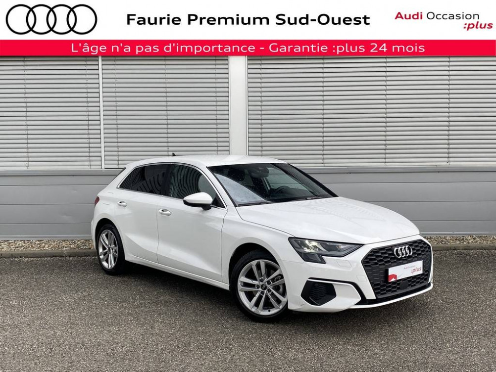 Acheter Audi A3 A3 Sportback 30 TFSI Mild Hybrid 110 S tronic 7 Design 5p occasion dans les concessions du Groupe Faurie