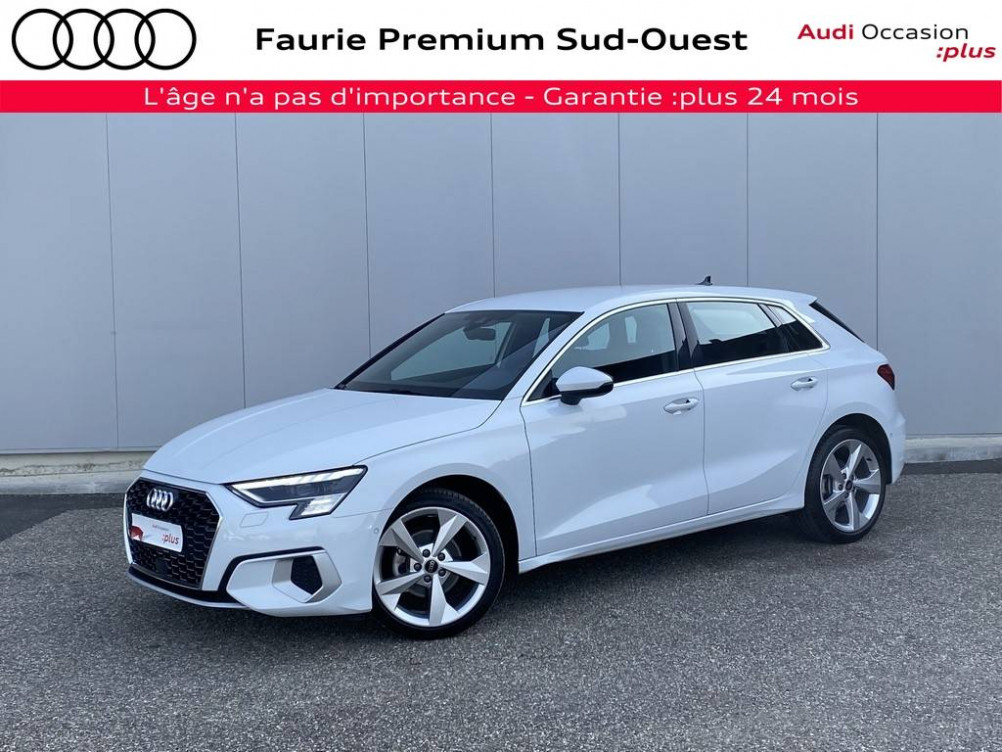 Acheter Audi A3 A3 Sportback 35 TFSI Mild Hybrid 150 S tronic 7 Avus 5p occasion dans les concessions du Groupe Faurie