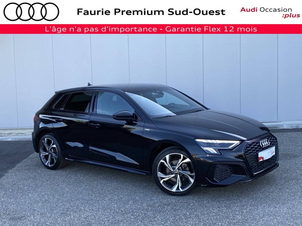 Acheter Audi A3 A3 Sportback 35 TFSI Mild Hybrid 150 S tronic 7 S Line 5p occasion dans les concessions du Groupe Faurie