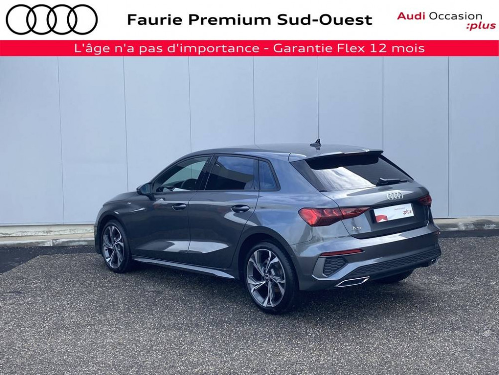 Acheter Audi A3 A3 Sportback 30 TDI 116 S tronic 7 S Line 5p occasion dans les concessions du Groupe Faurie