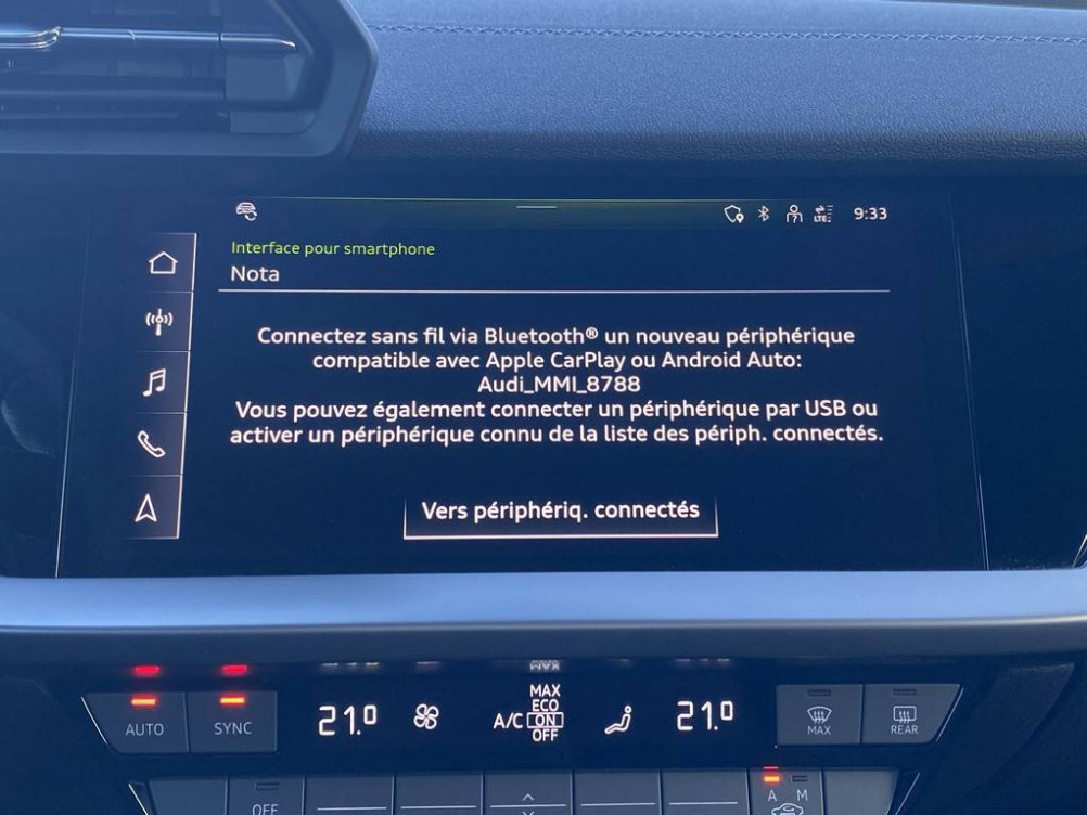 Acheter Audi A3 A3 Sportback 35 TFSI Mild Hybrid 150 S tronic 7 S line 5p occasion dans les concessions du Groupe Faurie