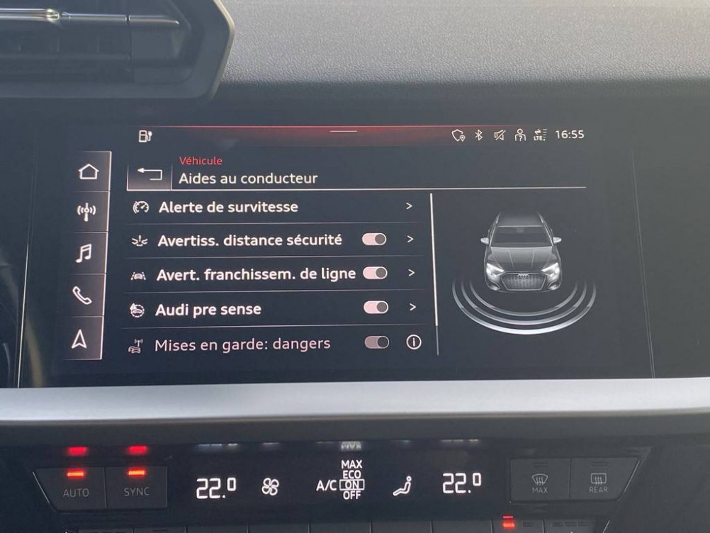 Acheter Audi A3 A3 Sportback 45 TFSIe 245 S tronic 6 Competition 5p occasion dans les concessions du Groupe Faurie