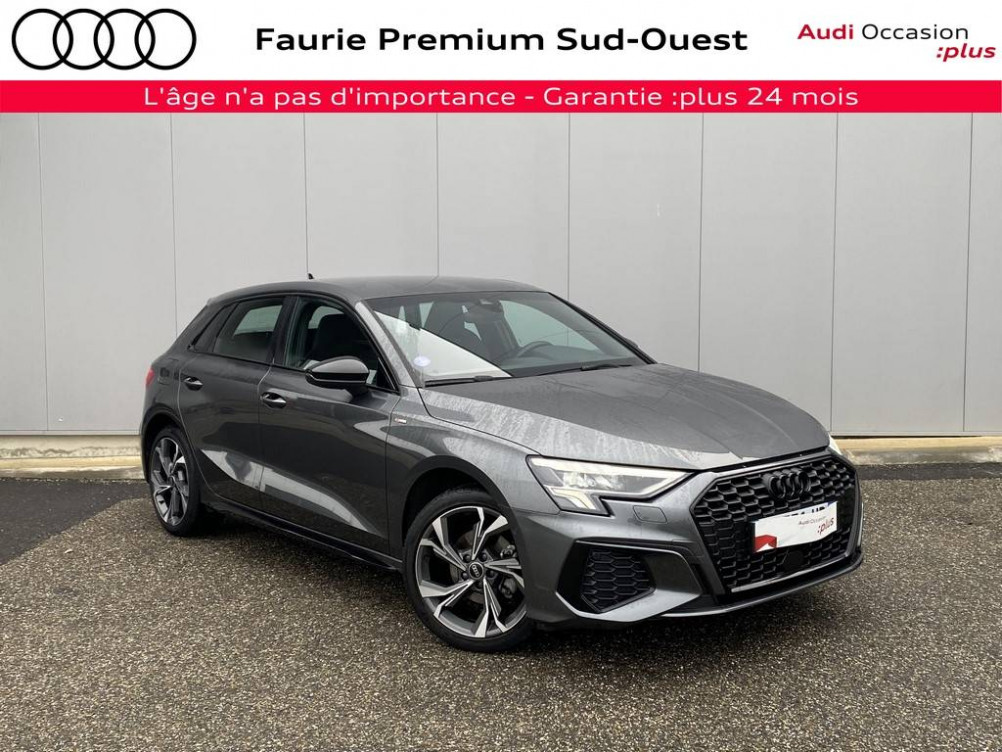 Acheter Audi A3 A3 Sportback 35 TFSI Mild Hybrid 150 S tronic 7 S Line 5p occasion dans les concessions du Groupe Faurie