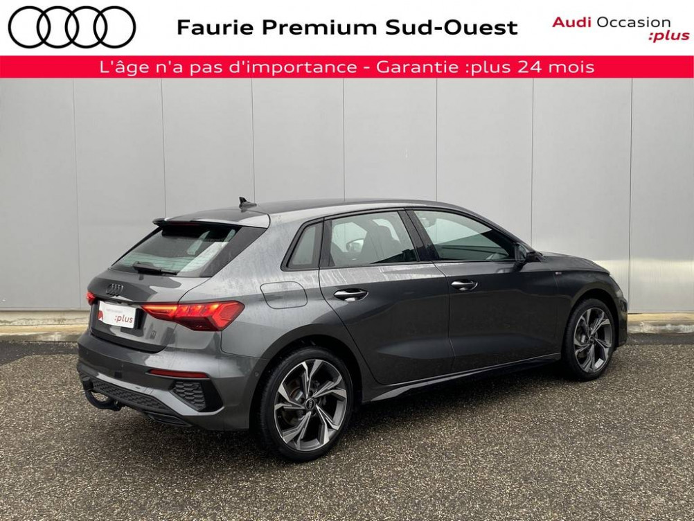 Acheter Audi A3 A3 Sportback 35 TFSI Mild Hybrid 150 S tronic 7 S Line 5p occasion dans les concessions du Groupe Faurie