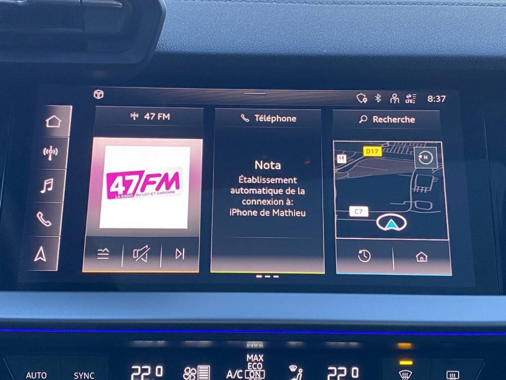 Acheter Audi A3 S3 Sportback TFSI 310 S tronic 7 Quattro  5p occasion dans les concessions du Groupe Faurie