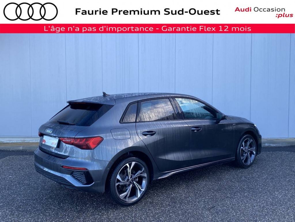 Acheter Audi A3 A3 Sportback 40 TFSIe 204 S tronic 6 S Line 5p occasion dans les concessions du Groupe Faurie