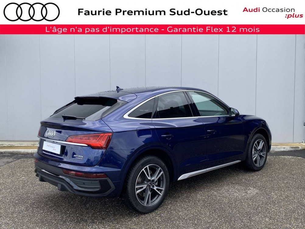 Acheter Audi Q5 Q5 Sportback 40 TDI 204 S tronic 7 Quattro Avus 5p occasion dans les concessions du Groupe Faurie