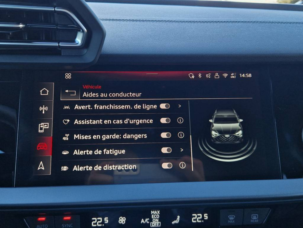 Acheter Audi A3 Sportback A3 Sportback TFSI e Hybride rechargeable 204 S tronic 6 S line 5p neuf dans les concessions du Groupe Faurie