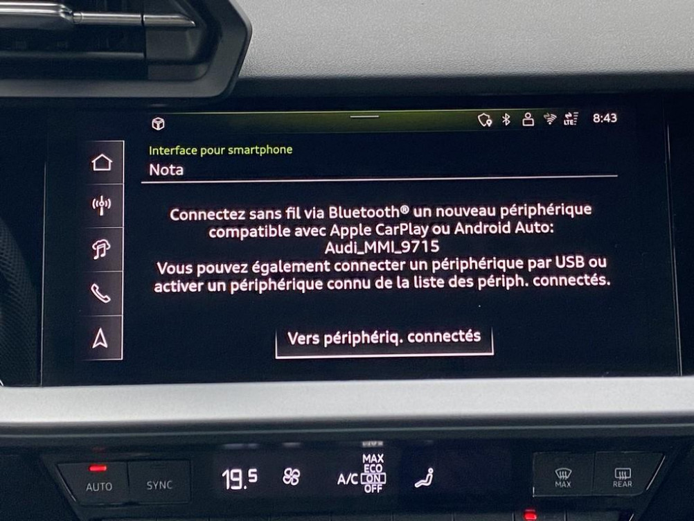 Acheter Audi A3 Sportback A3 Sportback TFSI e Hybride rechargeable 272 S tronic 6 S line 5p occasion dans les concessions du Groupe Faurie