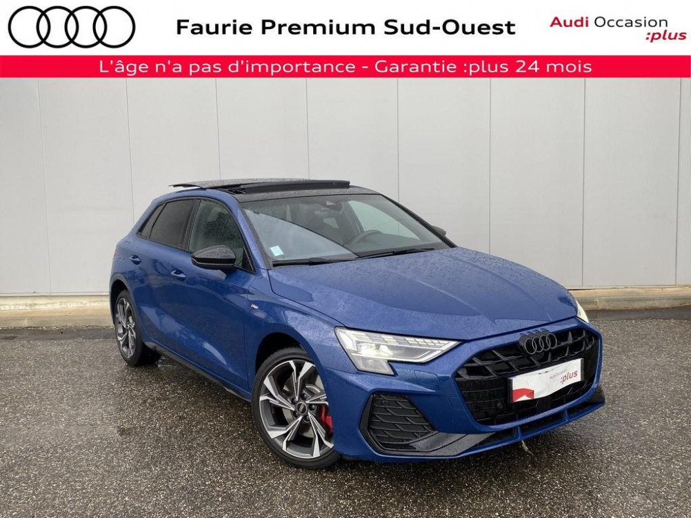 Acheter Audi A3 Sportback A3 Sportback TFSI e Hybride rechargeable 272 S tronic 6 S line 5p occasion dans les concessions du Groupe Faurie