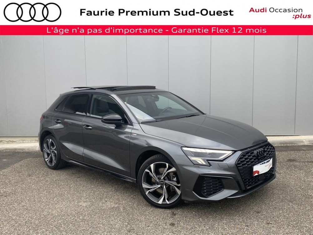 Acheter Audi A3 Sportback A3 Sportback 40 TFSIe 204 S tronic 6 S Line 5p occasion dans les concessions du Groupe Faurie