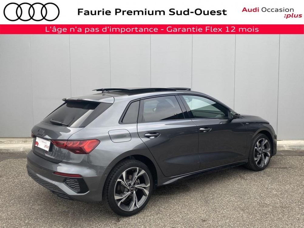 Acheter Audi A3 Sportback A3 Sportback 40 TFSIe 204 S tronic 6 S Line 5p occasion dans les concessions du Groupe Faurie
