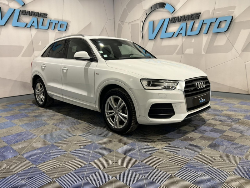 Audi Q3  2.0 TDI 150 ch S tronic 7 Quattro S line DIESEL Blanc Occasion à vendre