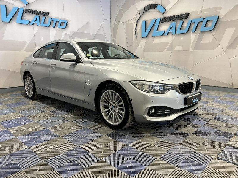 Bmw Serie 4 Gran Coupé Gran Coupe 420d xDrive 184 ch F36 Luxury BVA DIESEL Gris Occasion à vendre