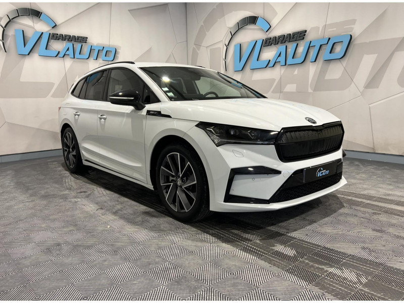Skoda ENYAQ iV 80 Sportline ELECTRIQUE Blanc Occasion à vendre