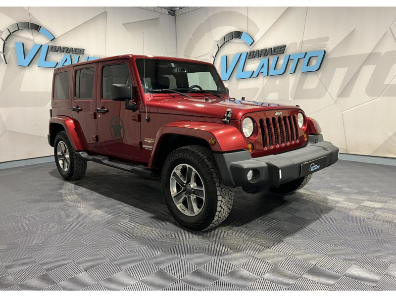 Jeep WRANGLER 2.8 CRD 200 Sahara BVA DIESEL Rouge Occasion à vendre