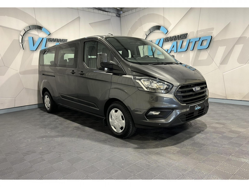 Ford TRANSIT CUSTOM (2) KOMBI 2.0 ECOBLUE 130 TREND BUSINESS L2H1 320 TVA RECUPERABLE DIESEL Gris Occasion à vendre