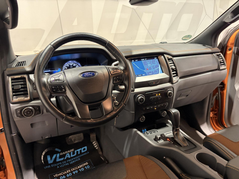 Photo 12 de l'offre de FORD RANGER DOUBLE CABINE 3.2 TDCi 200 4X4 BVA6 WILDTRAK à 27990€ chez VL Auto