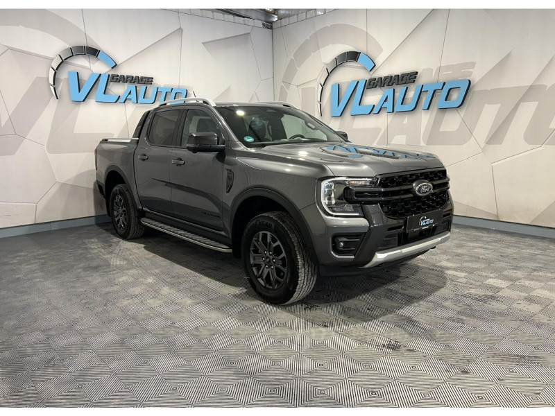 Ford RANGER DOUBLE CABINE 2.0 ECOBLUE 205 CH S&S BVA10 e-4WD WILDTRAK X DIESEL GRIS Occasion à vendre