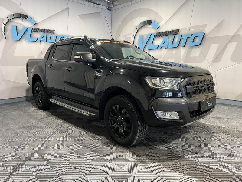 Ford RANGER DOUBLE CABINE 3.2 TDCi 200 4X4 BVA6 WILDTRAK DIESEL NOIR Occasion à vendre