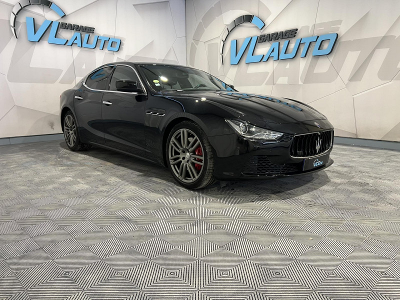 Maserati GHIBLI 3.0 V6 275 D BVA DIESEL NOIR Occasion à vendre