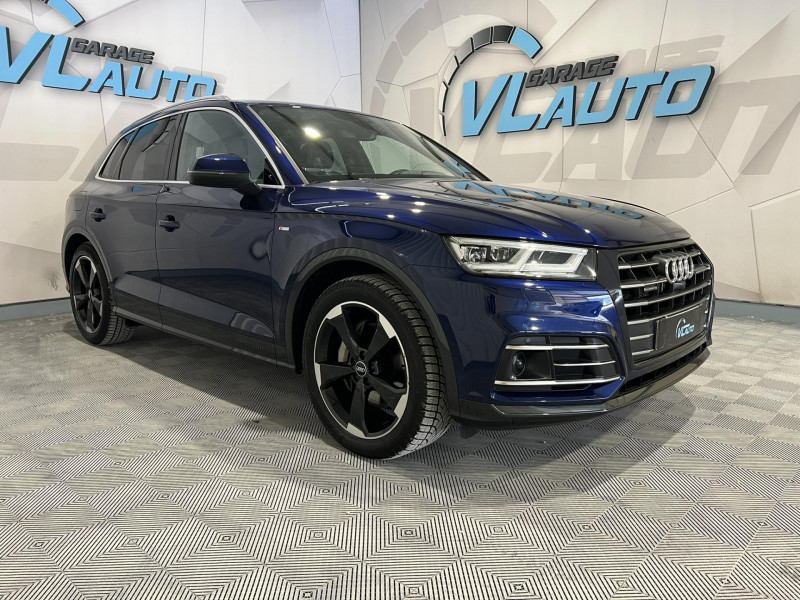 Audi Q5  55 TFSI e 367 S tronic 7 Quattro S line Hybride BLEU Occasion à vendre