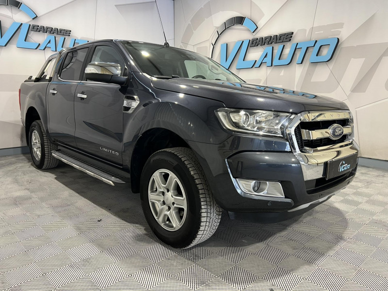 Ford RANGER DOUBLE CABINE 3.2 TDCi 200 4X4 BVA6 LIMITED DIESEL NOIR Occasion à vendre