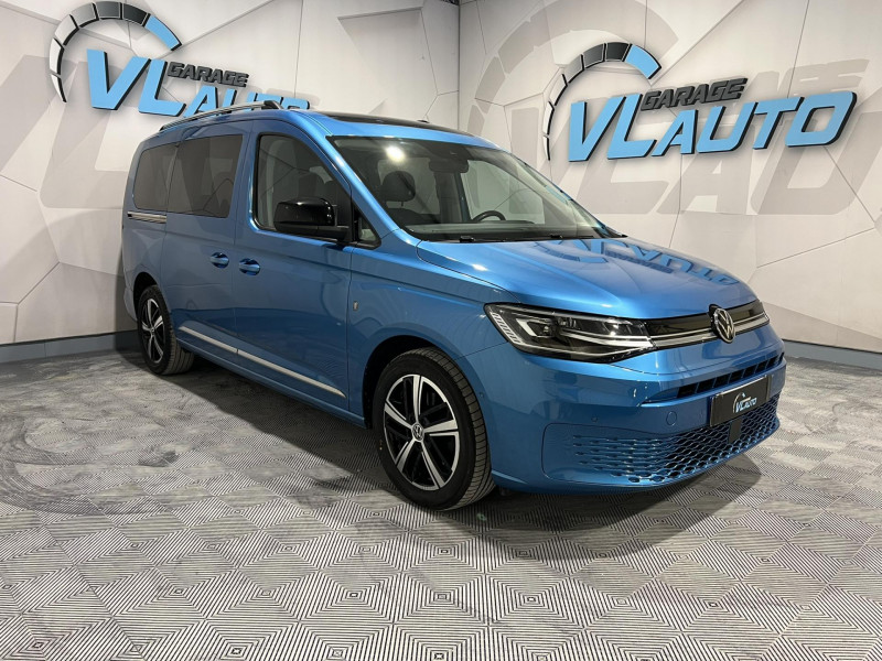 Volkswagen CADDY 2.0 16V TDI 122 BV DSG 7 7pl  COMBI Maxi Style  DIESEL BLEU Occasion à vendre